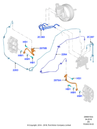FR3Z2078B-Brake assy-lh