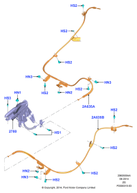 FR3Z2A635E-Rh/cable assy-parking brake