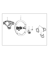 1VZ35XSAAA-(^)BEZEL STEERING WHEEL