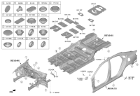 84135S7000-UNDER COVER ASSY-FLOOR FR,LH