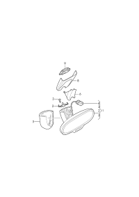 4M0857511K-Mirror, inner