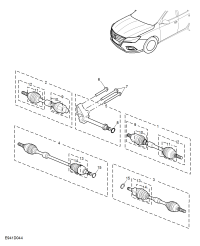 10762789-Boot kit, front axle