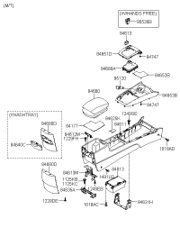 846153K000XU-COVER-PARKING BRAKE BLANK