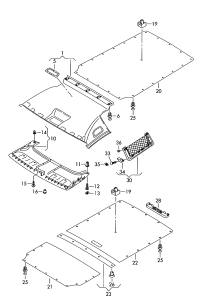 L2K0867501K33C-Molding headlining