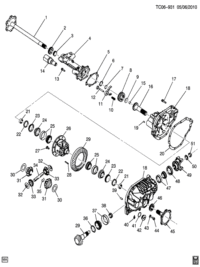 25980219-Washer, front drive clutch shaft thrust