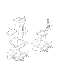 1K0857335-Insert, ash tray