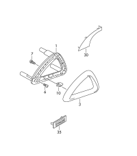 1K8867180AZPZ-Handle-ti black/cr semi matt