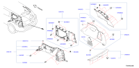 849515KS0A-FINISHER-TRUNK SIDE,LH
