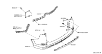 850222GC0H-BUMPER SET REAR SEDAN