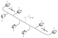 1K8971104F-Wiring harness-license plate lamp