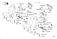 7909108100E0-Garnish sub-assy, rear seat leg side, no.2