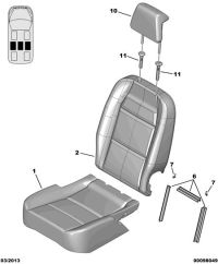 8911N7-Guide, seat headrest