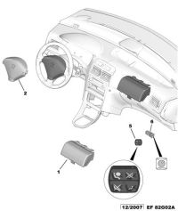 4112NA-Coversteering wheel w/air bag
