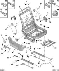 8916P3-Track assy-seat