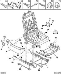 8913VN-Cover, seat cushion trim