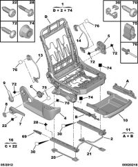 8913VQ-Cover, seat cushion trim