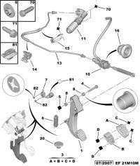 213034-Pad, clutch pedal
