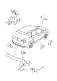 4M0959107G-Control unit, for rear hatch cover