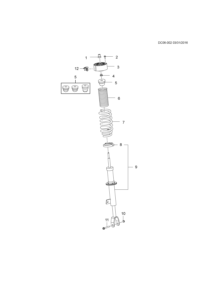 23329960-Cover, front suspension strut
