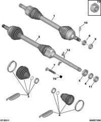 3293C5-DRIVE SHAFT OUTER BOOT