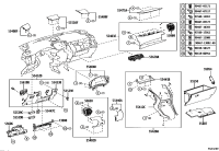 5540378011C5-Pad sub-assy, instrument panel safety, no.2