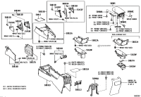 588160A070C0-Insert, console box, front no.1