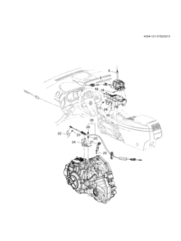 20945135-Control, automatic transmission shift (incl. 2,15-19)