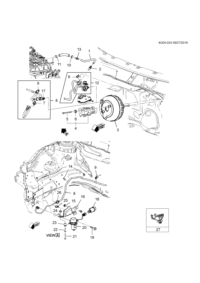 13320296-Pipe, parking brake booster vacuum (incl. 2,10, 11,13)