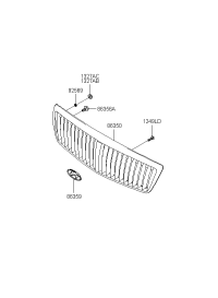 8635039500-GRILLE ASSY-RADIATOR
