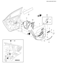 22892176-Garnish assy-dr rr (lh