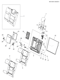20984213-Pad, rear seat back (incl. 2-10,12,14-17,19-26)