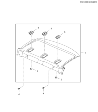 22866877-Garnish, rr. sill (incl. 2,3)