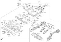 65584C3000-Member assy-rr seat bottom rh