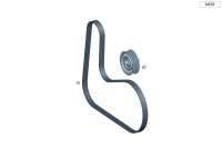 0009933600-RIBBED V BELTS-C(W204)