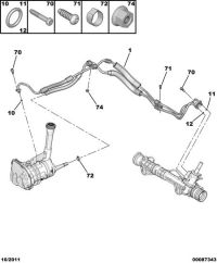 4014SP-Hose, power steering high pressure