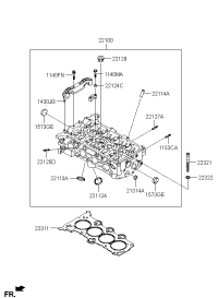 221002G100-HEAD ASSY-CYL RH