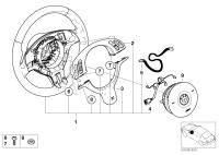 32342282022-M sports car steering wheel airbag leather multifunction