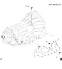 11588915-BOLT,HEX HD W/ACORN FLANGE AND ADH,M8X1.25X35,9.8,PZ(TRANS H/SHLD)
