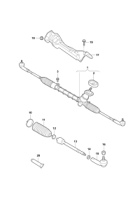 18A423057B-Strg rack & tie rod