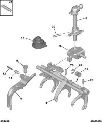 255366-Transmission 1/2/3/4/5/reverse fork