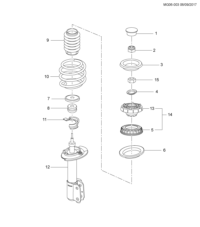 22871864-Insulator, front spring, upr