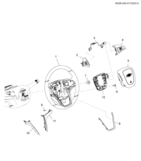 22836979-Steering wheel (incl 2-4, 6, 8-12)