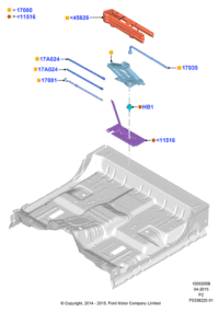 FL3Z17080B-Jack assy-roof height