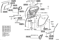 6801250070-GLASS SUB-ASSY RR