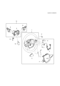 9074811-Steering wheel (incl 2-7)
