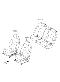 88001D1111PF2-Seat assy-front lh