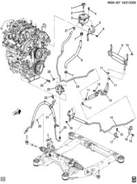 22838916-Tank, power steering liquid