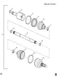 22743795-Shaft (incl 2-13) (AAMZ) (AC-DELCO #22743795)