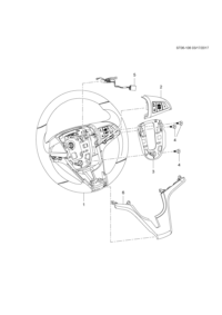 95440754-Steering wheel (incl 2-6)