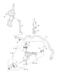 10311081-Bush, front suspension stabilizer